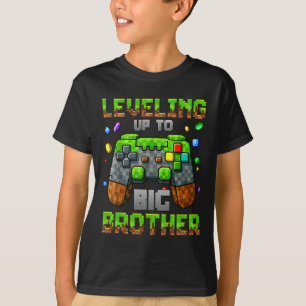 Uppgradera till storebror för gamerpojkar barn spe t shirt