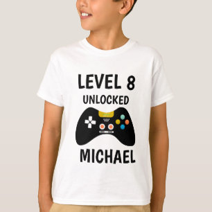 Uppgradera videospelsstyrenhet för födelsedagsbarn t shirt