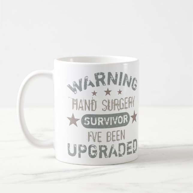 Uppgraderad Humor för handkirurgi Kaffemugg (Vänster)