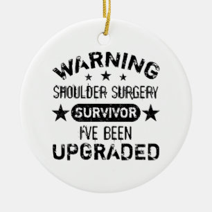 Uppgraderad Humor för skulderkirurgi Julgransprydnad Keramik
