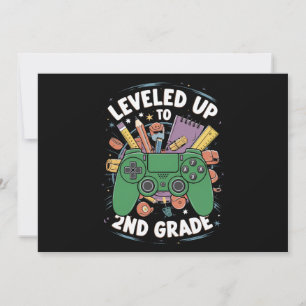 Uppgraderad till 2:a klass gamer tillbaka till sko inbjudningar