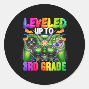 Uppgraderad till 3:e klass Gamer Ck till skolan fö Runt Klistermärke