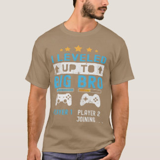 Uppgraderad till Big Bro Gamer Ny spelare ansluter T Shirt