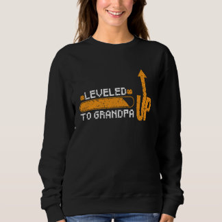 Uppgraderad till farfar Ny farfar Retro Grunge Spe T Shirt
