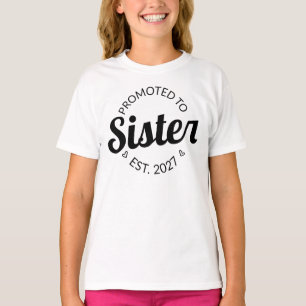 Uppgraderad till syster Est 2027 Stora syster jag T Shirt