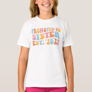 Uppgraderad till syster Est 2027 Storasyster T Shirt