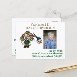 Uppgraderad vykortsinbjudan vykort