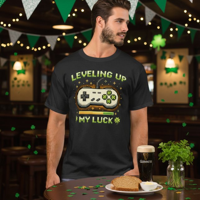 Uppgraderar min tur Rolig St. Patrick’s Day-spelar T Shirt (Skapare uppladdad)