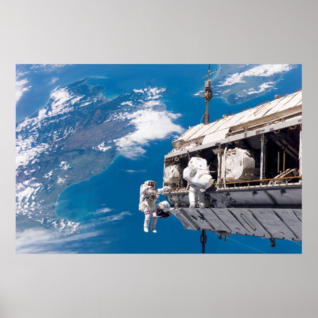 Uppgradering av Internationell Space Station Poster (Framsidan)