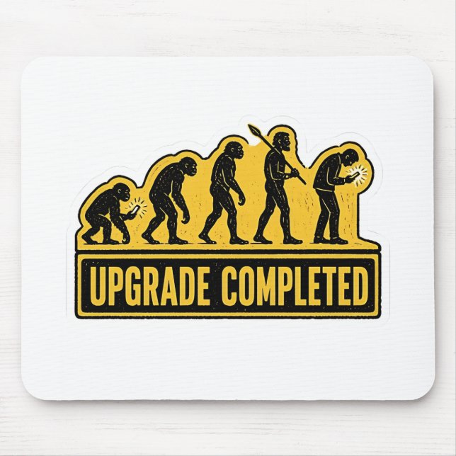 Uppgradering Klar Rolig Evolution  Musmatta (Framsidan)