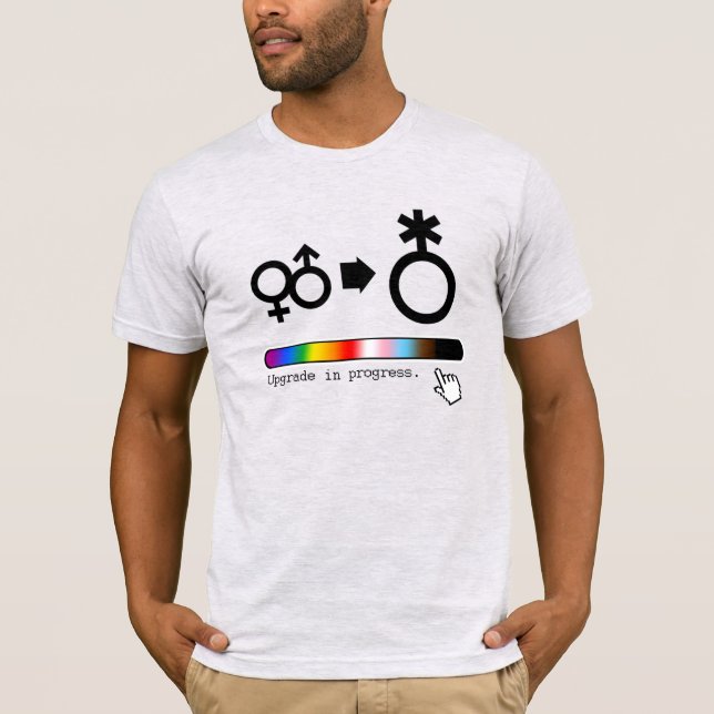 Uppgradering pågår Pride T-Shirt (Framsida)