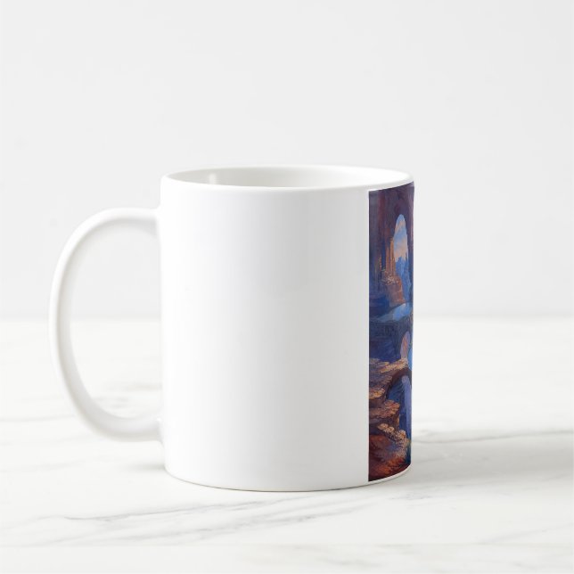 Upphängd klassisk mugg med spegeldammar i kanjon (Vänster)