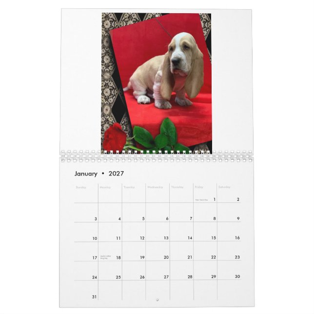 Upphängd kupongkalender kalender (Jan 2027)