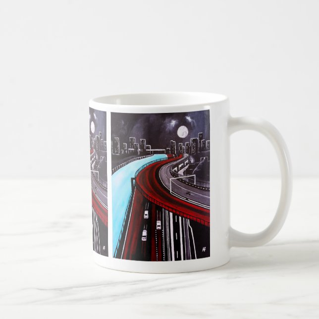 Upphängd över den blå målningen av Alfred Fox Kaffemugg (Höger)