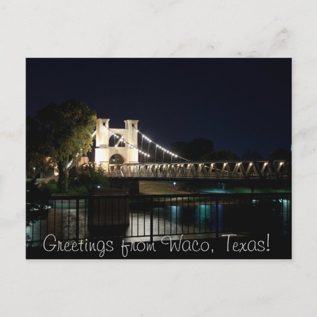 Upphängningsbrygga vykort (med text) (Framsida)