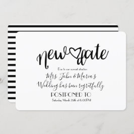 Upphävande av det nya datumet i Bröllop Inbjudningar