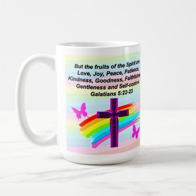 UPPHÄVANDE GALATIANER 5 SCRIPTURE KAFFEMUGG (Vänster)