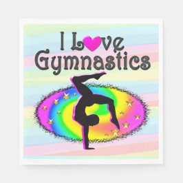 UPPHÄVANDE I KÄRLEK GYMNASTIKKONSTRUKTION PAPPERSSERVETT
