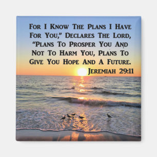 UPPHÄVANDE JEREMIAH 29:11 SUNRISE MAGNET