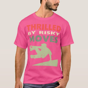 Upphetsad av riskfyllda rörelser parkour t shirt