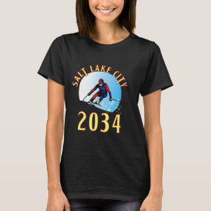 Upphetsad för 2034 för salt lake city utah t shirt