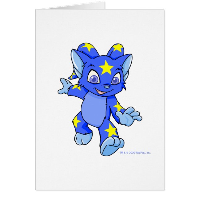 Upphetsada Starry Acara Hälsningskort (Framsidan)