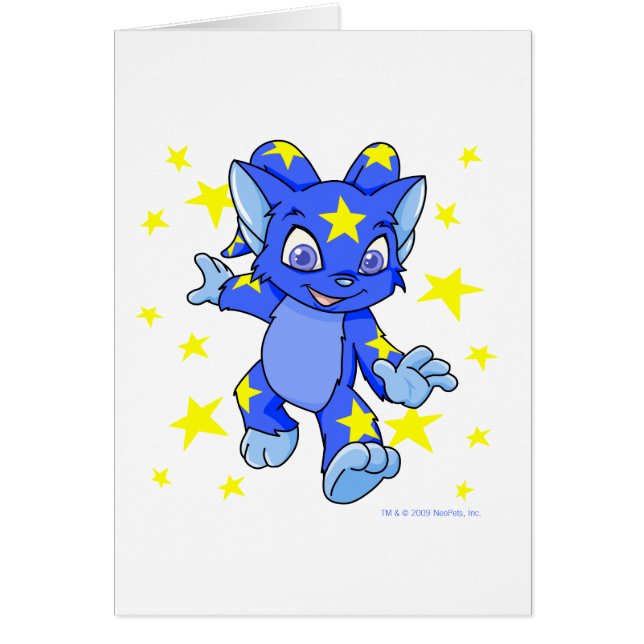 Upphetsada Starry Acara med stjärnabristning Hälsningskort (Framsidan)