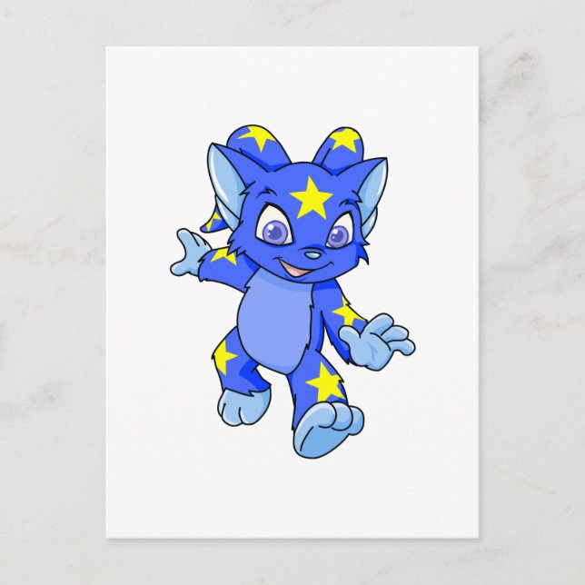 Upphetsada Starry Acara Vykort (Framsida)