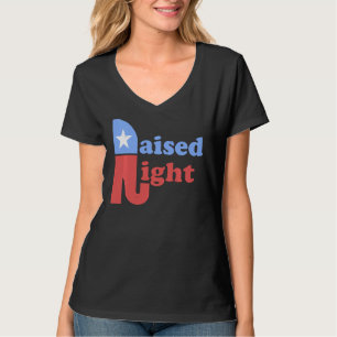 Upphöjd Höger Republican Elephant Retro Stil Patri T Shirt