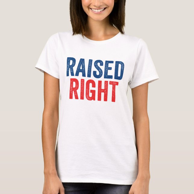 Upphöjd Höger Tee Shirt (Framsida)