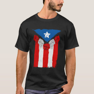 Upphöjda priser för Puerto Rico Boricua Flagga Pue T Shirt