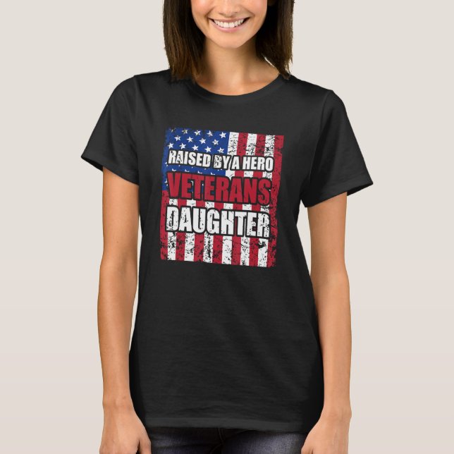 Upphöjt av Hero Veterans Dotter med American F T Shirt (Framsida)