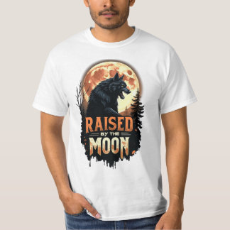 Upphöjt av Måne varulv Horror Halloween-dagen T Shirt