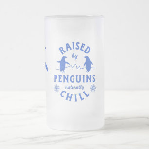Upphöjt av Penguins Naturligt Chill Frostat Ölglas
