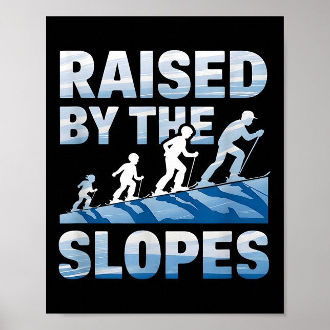 Upphöjt av Slopes Alpine Skiing Poster (Framsidan)