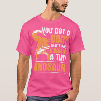 Upphöjt ett litet Dinosaur Gecko Herpetology Repti T Shirt