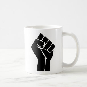 Upphöjt fram-/svartvitt kaffemugg