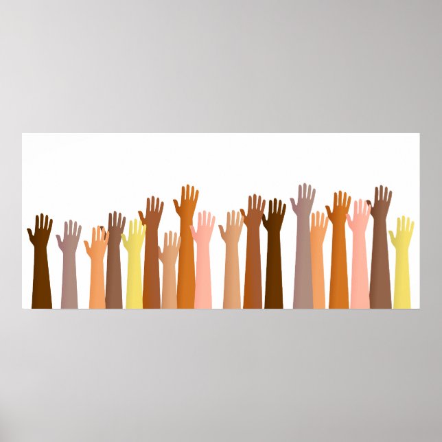 Upphöjt Händer Poster (Framsidan)