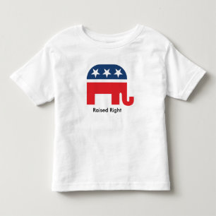 Upphöjt Höger Funny Republican Kids Youth Shirt Tee