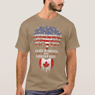Upphöjt i Amerika med kanadensiska rötter T Shirt
