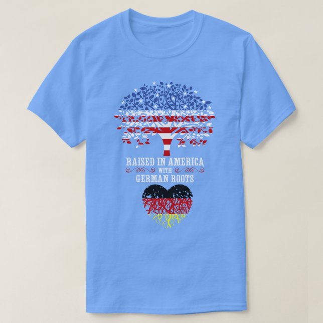 Upphöjt i Amerika med tyska rötter T Shirt (Design framsida)
