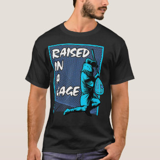 Upphöjt i en burfågel Lacrosse Lax Goalie T Shirt