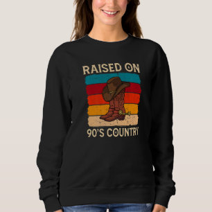Upphöjt på 90:e Land Music Vintage Cowgirl Weste T Shirt