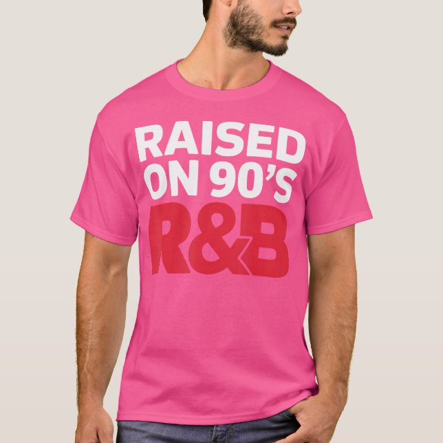 Upphöjt på 90:s RB Dj Music T Shirt (Framsida)