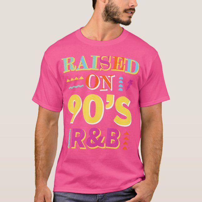 Upphöjt på 90S RB Music Älskare Retro N90 Rap H T Shirt (Framsida)