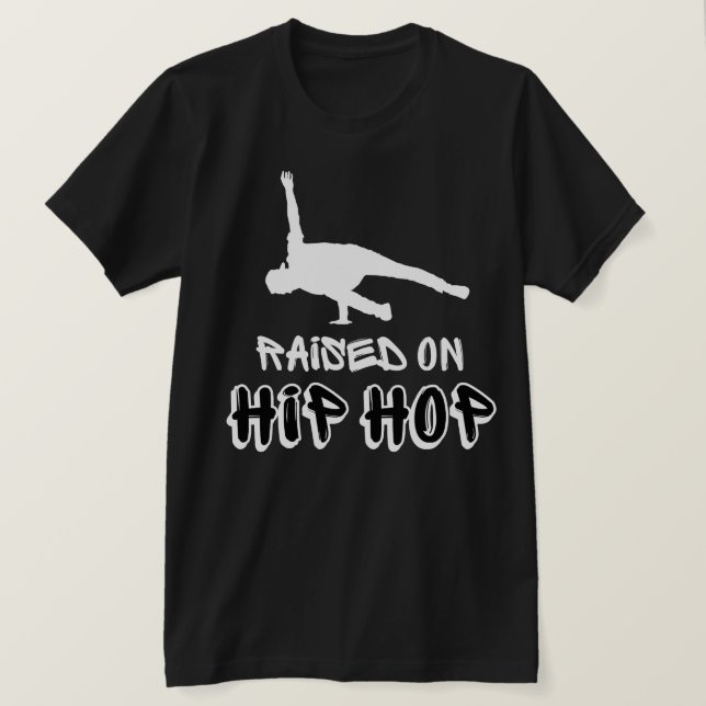 Upphöjt på Hip hop Dancer T Shirt (Design framsida)
