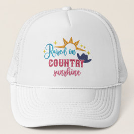 Upphöjt på Land Sunshine Quote Cowboy Hat Keps