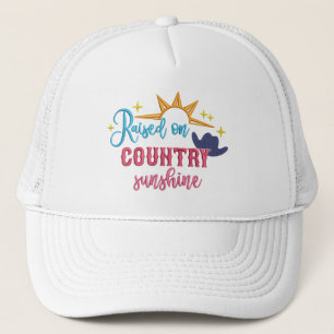 Upphöjt på Land Sunshine Quote Cowboy Hat Keps
