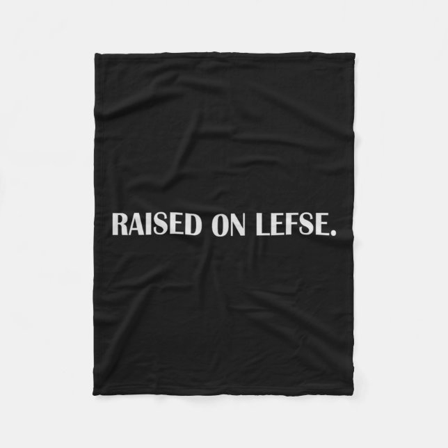 Upphöjt på Lefse Roligt Norska livsmedelsfamiljens Fleecefilt (Framsidan)