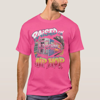 Upphöjt på Old school Hip hop-kassetten Graffiti R T Shirt